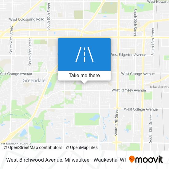 Mapa de West Birchwood Avenue