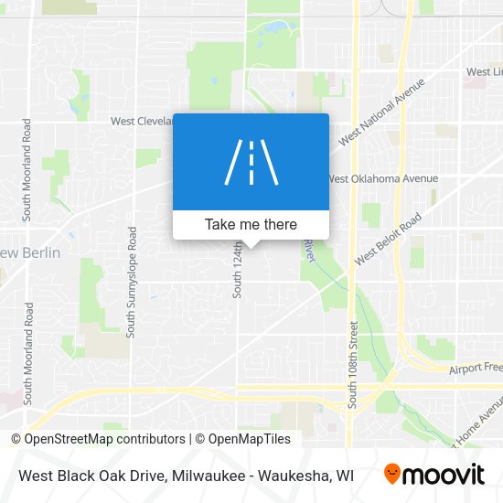Mapa de West Black Oak Drive