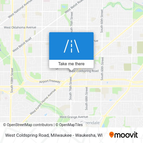 West Coldspring Road map