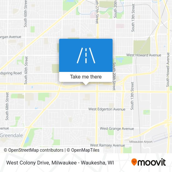 Mapa de West Colony Drive