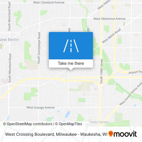 West Crossing Boulevard map