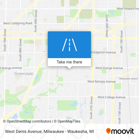 Mapa de West Denis Avenue