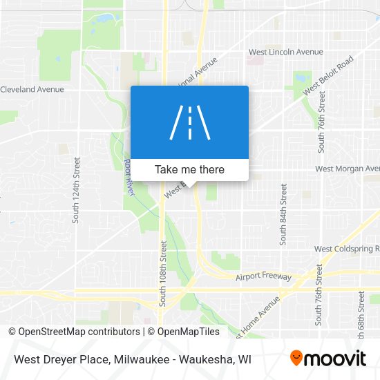 West Dreyer Place map