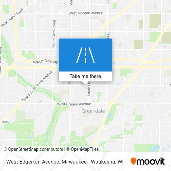 Mapa de West Edgerton Avenue