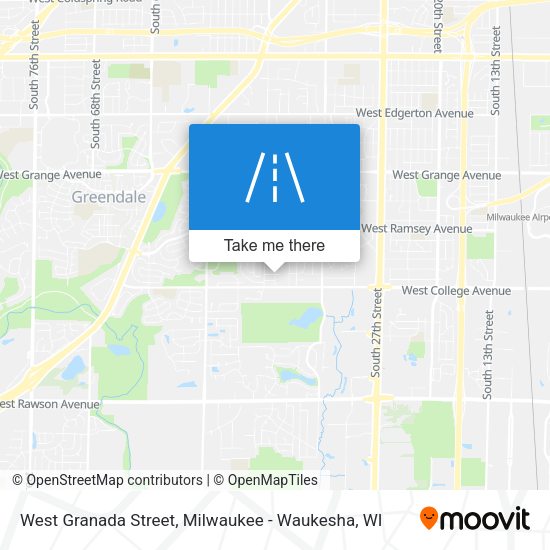 West Granada Street map