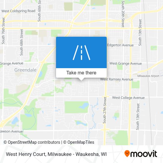 West Henry Court map