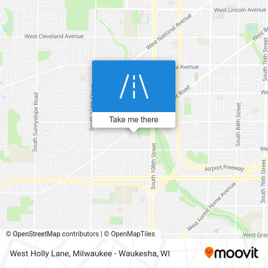 West Holly Lane map