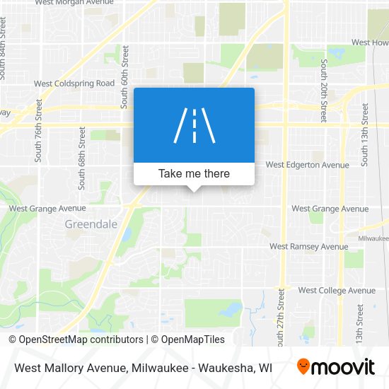 West Mallory Avenue map