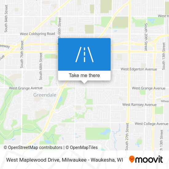 Mapa de West Maplewood Drive