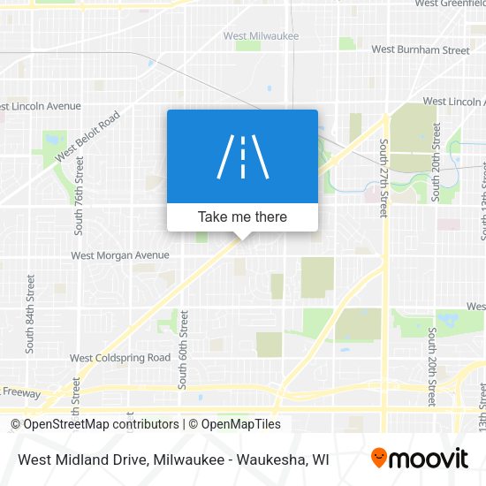 West Midland Drive map