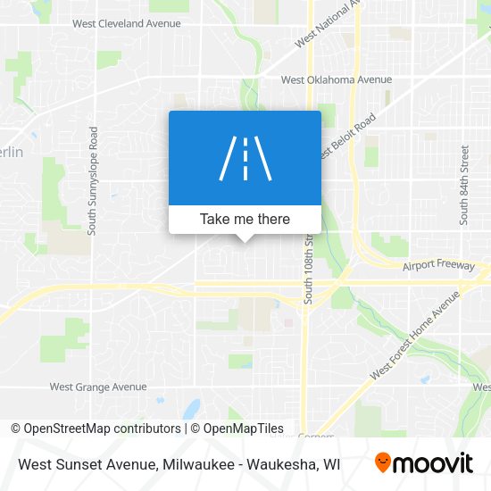Mapa de West Sunset Avenue