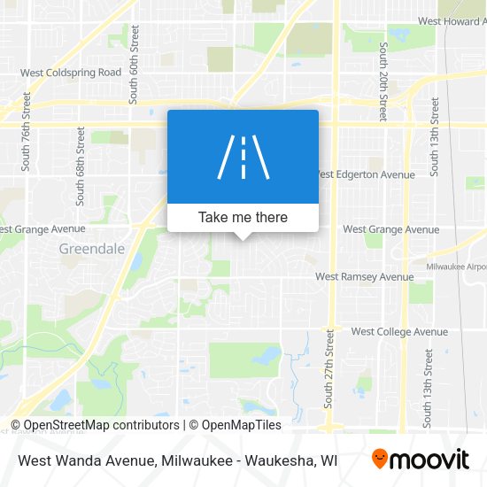 West Wanda Avenue map