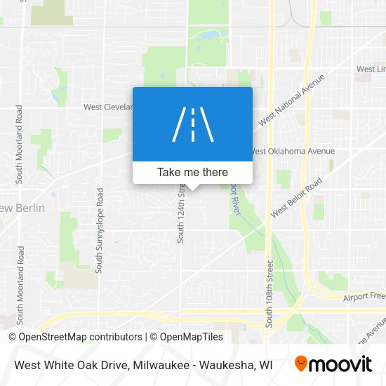 West White Oak Drive map