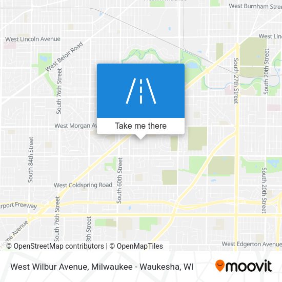West Wilbur Avenue map