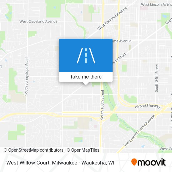 West Willow Court map
