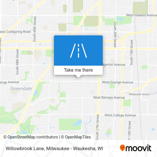 Willowbrook Lane map