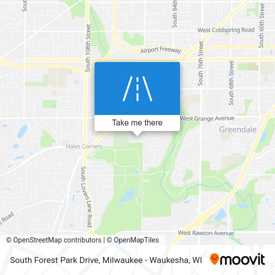 South Forest Park Drive map