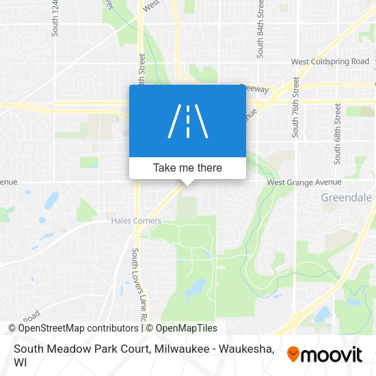 Mapa de South Meadow Park Court