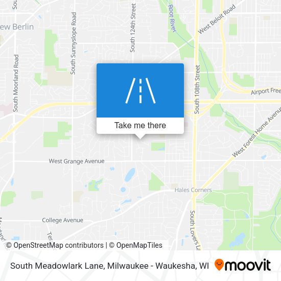 South Meadowlark Lane map
