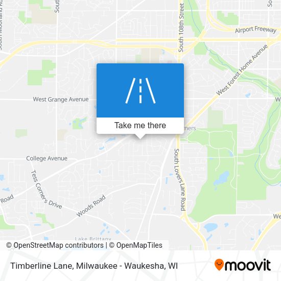 Timberline Lane map
