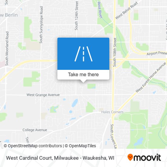 West Cardinal Court map