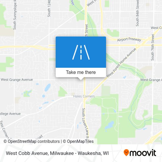 West Cobb Avenue map