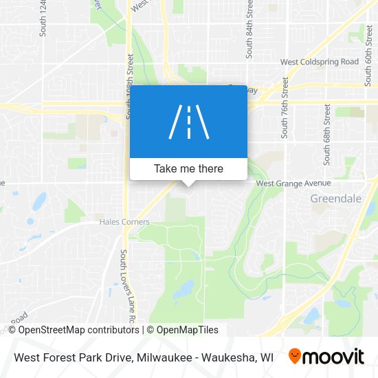 West Forest Park Drive map