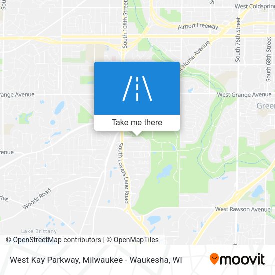 West Kay Parkway map