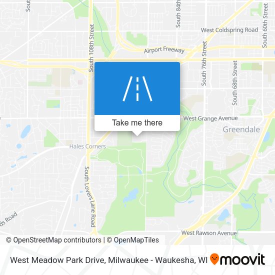 Mapa de West Meadow Park Drive