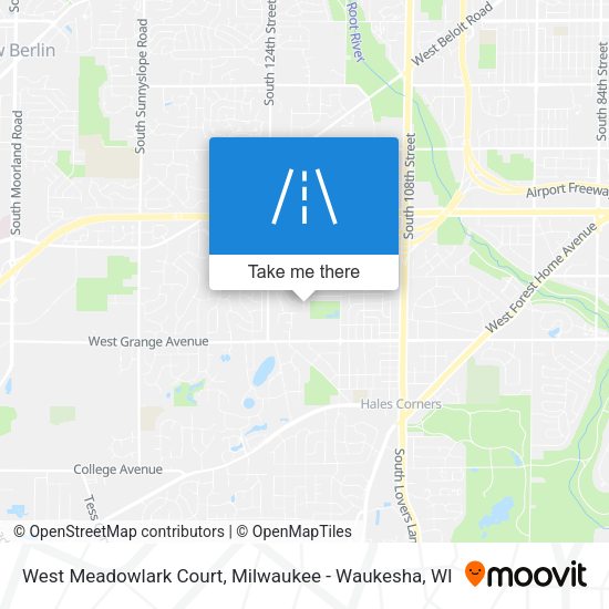 West Meadowlark Court map