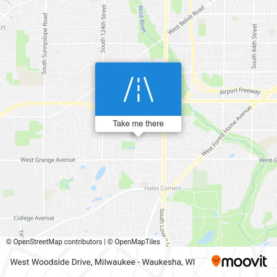 West Woodside Drive map