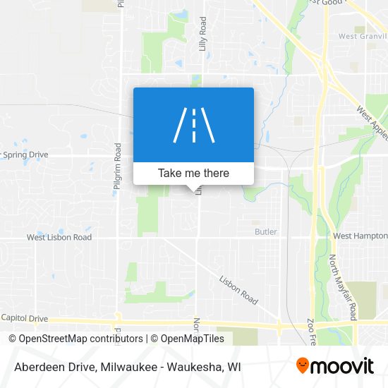 Aberdeen Drive map