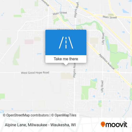 Alpine Lane map