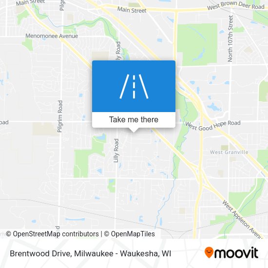 Mapa de Brentwood Drive