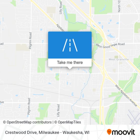 Crestwood Drive map