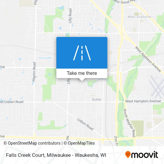 Falls Creek Court map