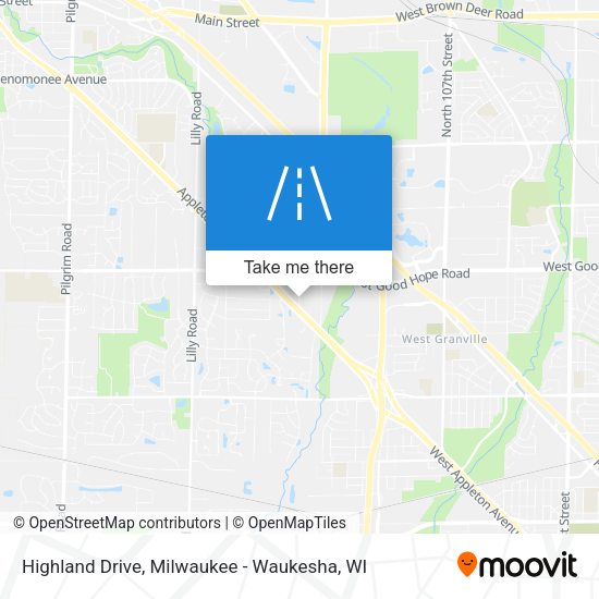 Highland Drive map