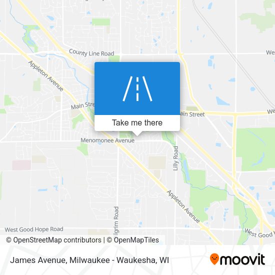 Mapa de James Avenue