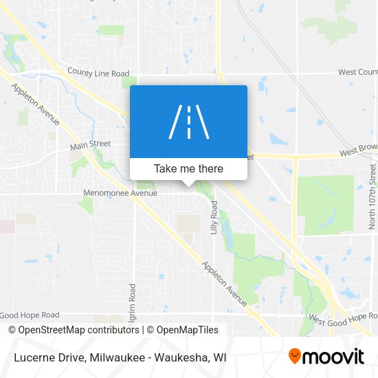 Lucerne Drive map