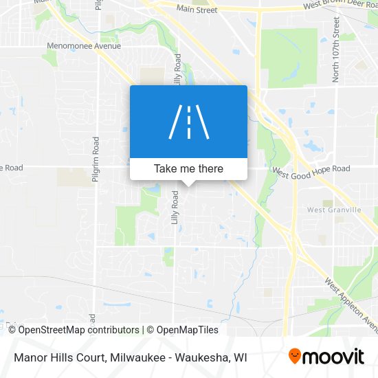 Manor Hills Court map