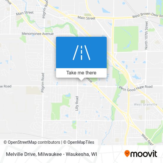 Melville Drive map