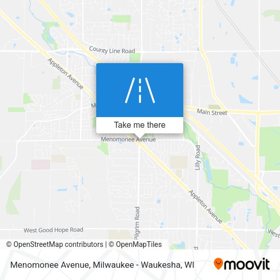 Menomonee Avenue map