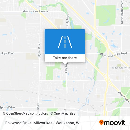 Mapa de Oakwood Drive