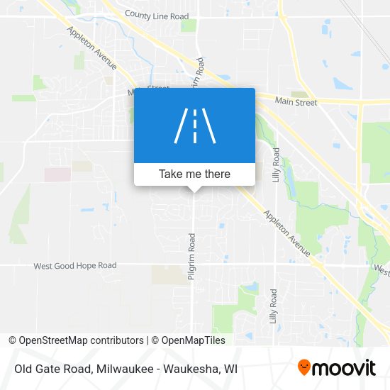 Old Gate Road map