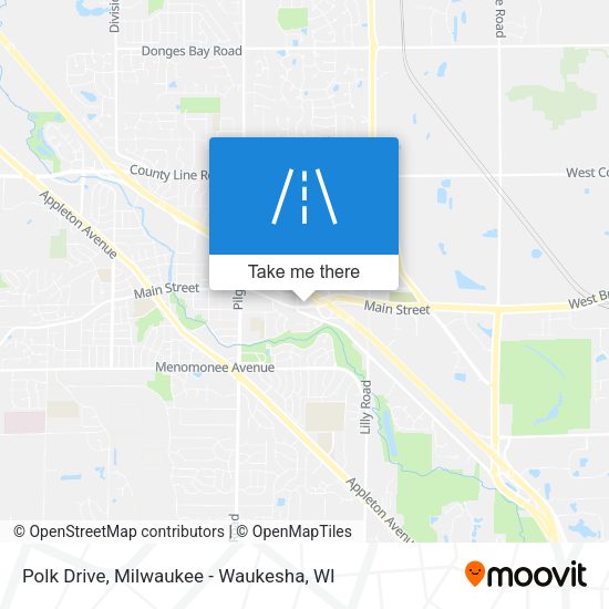 Mapa de Polk Drive