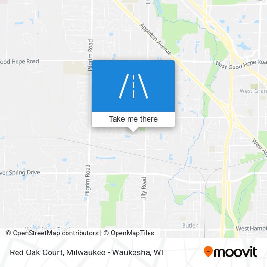 Red Oak Court map