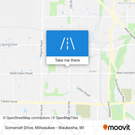 Somerset Drive map