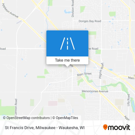 St Francis Drive map