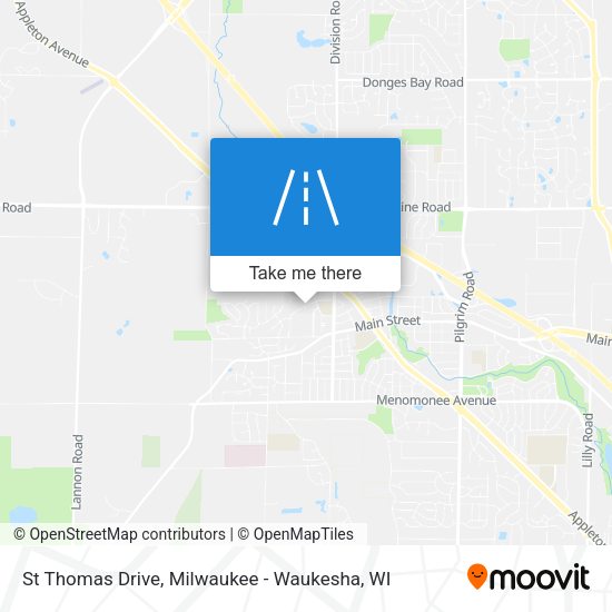 St Thomas Drive map