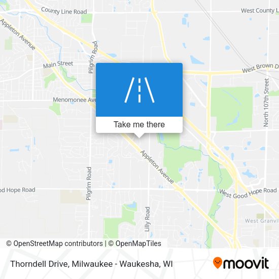 Mapa de Thorndell Drive
